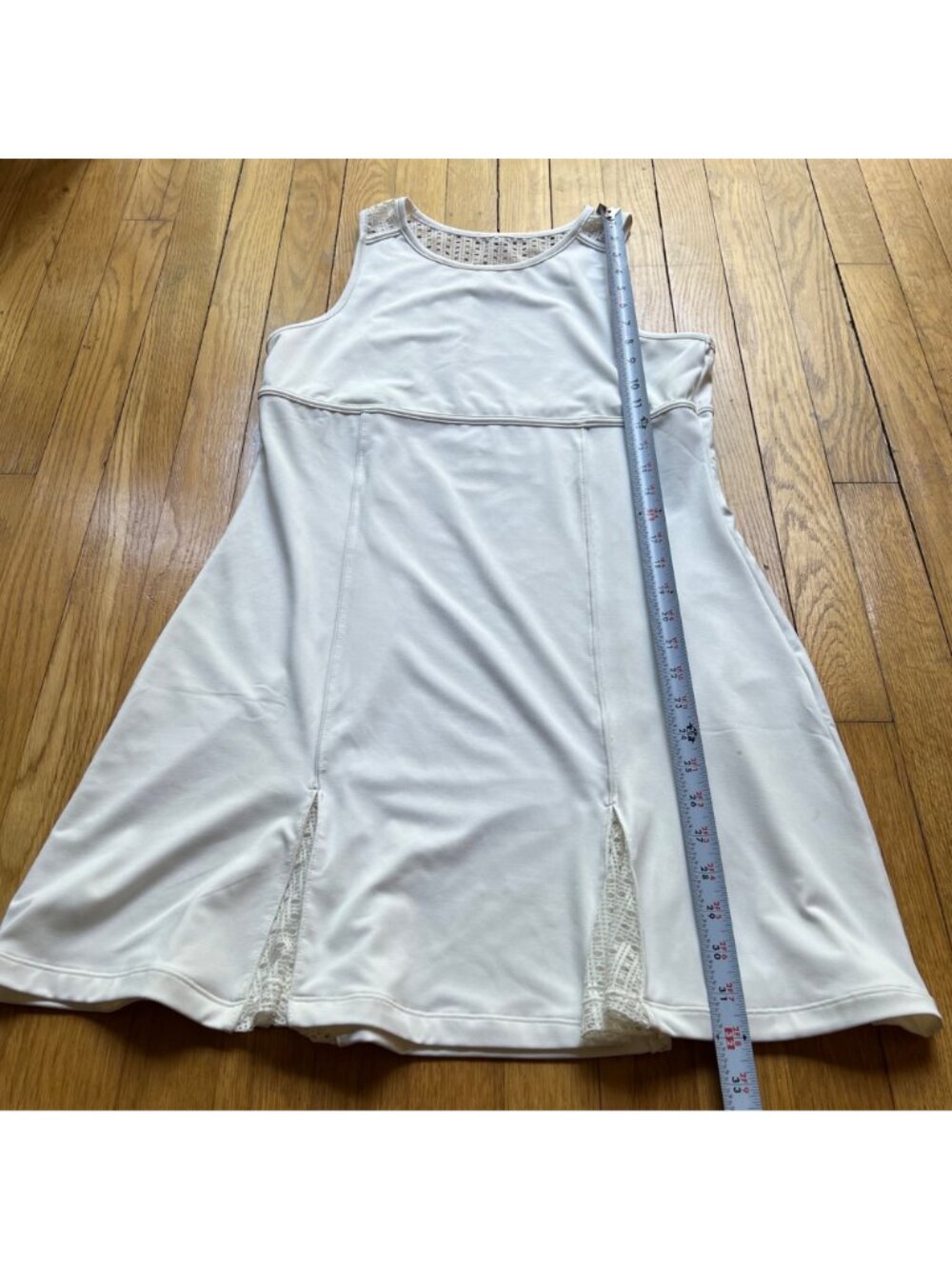 Tenniscore Tuckernuck Tnuck Sport M White Cane Victoria Mesh Sleeveless Dress - Picture 11 of 16
